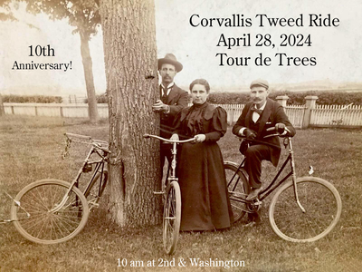 Annual Corvallis Tweed Ride Celebrates 10th Anniversary with “Tour de Trees”  