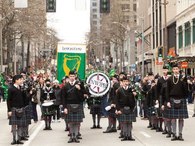 Bagpipes will blare through downtown during the <a class="event-header fw-bold" href="https://everout.com/seattle/events/53rd-annual-st-patricks-day-parade/e169299/">53rd Annual St. Patrick's Day Parade</a>.
