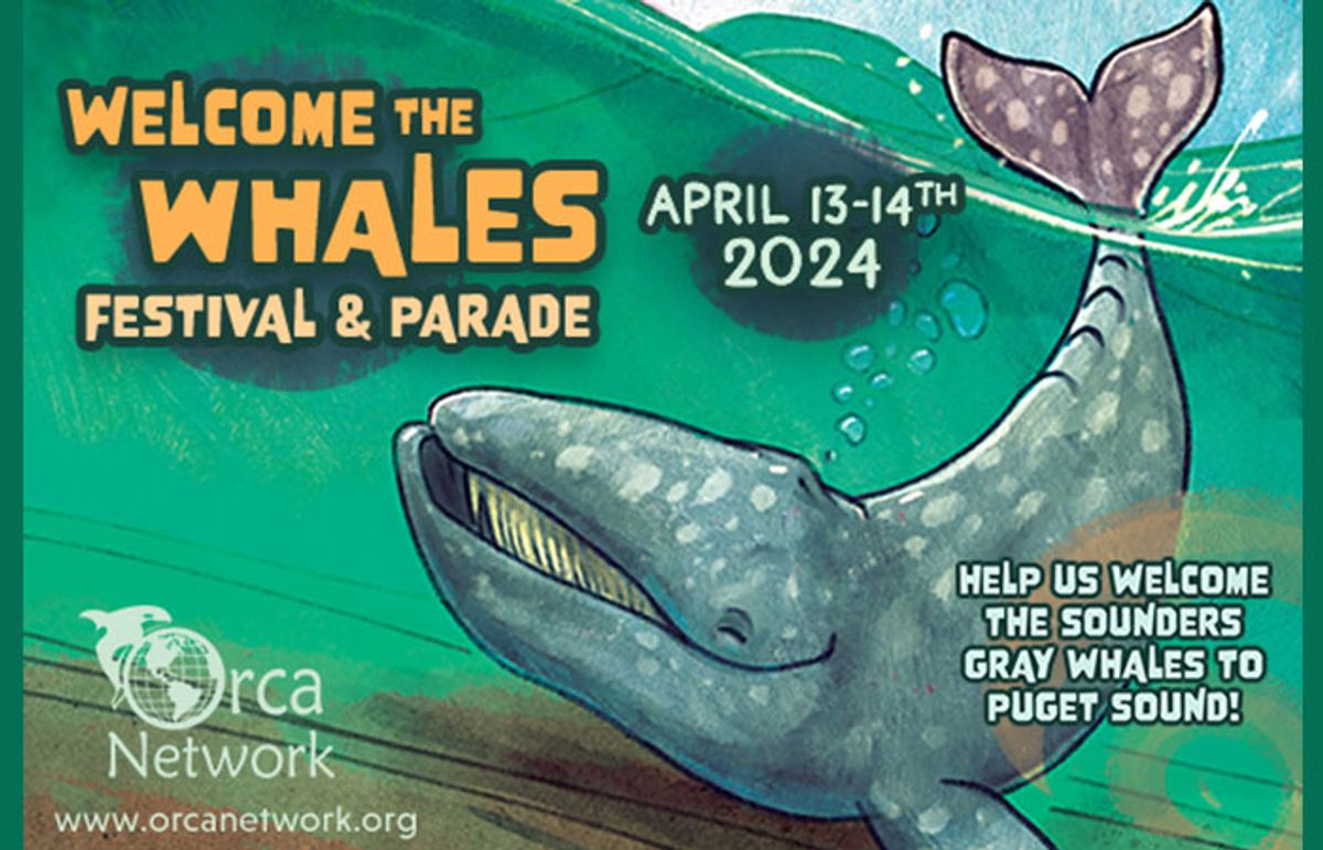 the Whales Festival & Parade at Langley, Whidbey Island in , WA