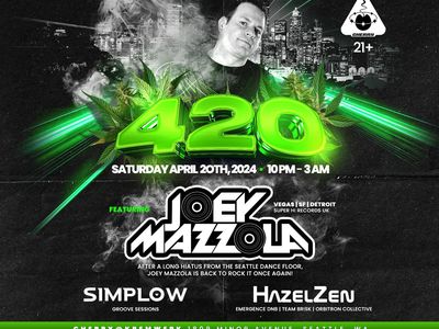 Groove Sessions Presents: 420 w/ Joey Mazzola