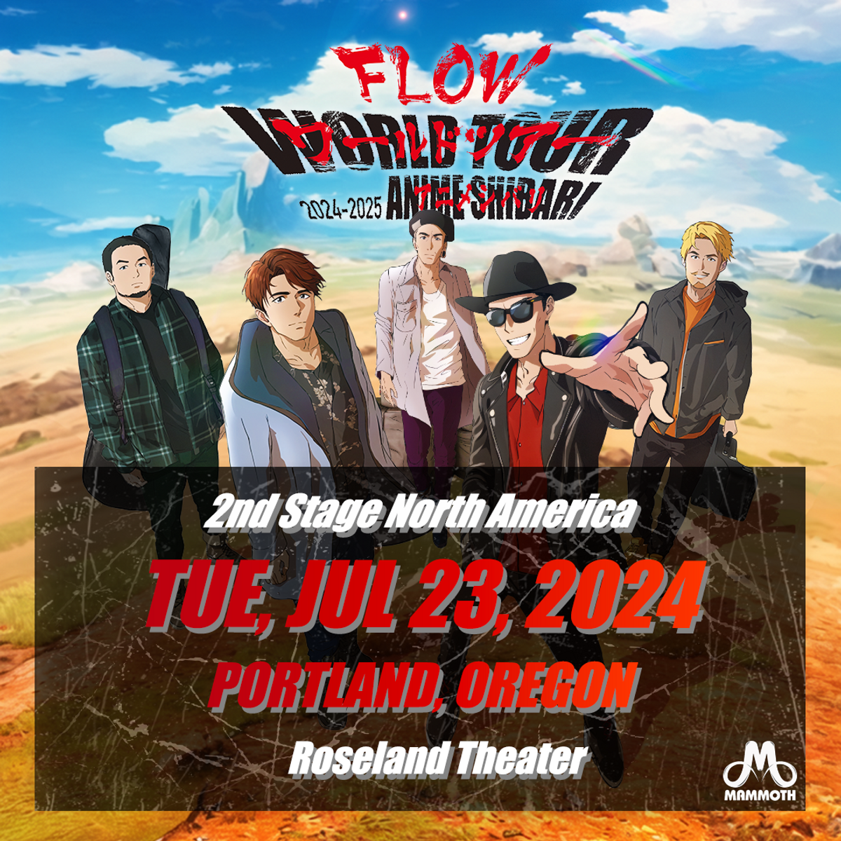 Flow - 2024 Anime Shibari Tour at Roseland Theater in Portland, OR ...