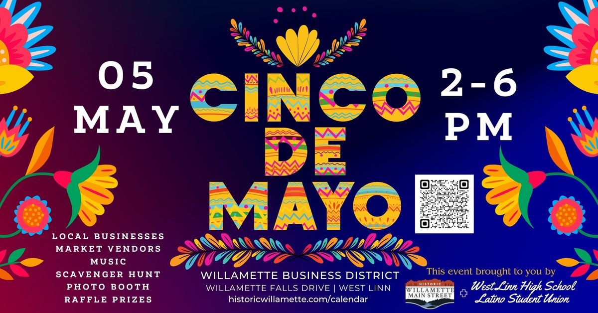 Cinco de Mayo Celebration 2024 at Historic Willamette Main Street in West Linn, OR Sunday, May
