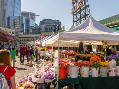 A lineup of local buskers will provide tunes as you seek out the perfect bouquet at Pike Place Market's <a class="event-header fw-bold" href="https://everout.com/seattle/events/16th-annual-flower-festival/e172984/">16th Annual Flower Festival</a>.