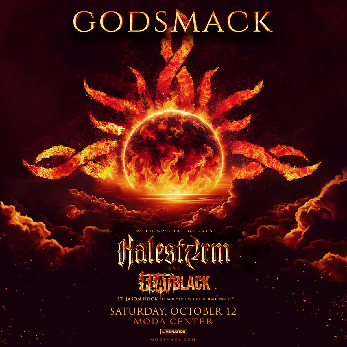 Godsmack at Moda Center in Portland, OR - Saturday, October 12 - EverOut  Portland