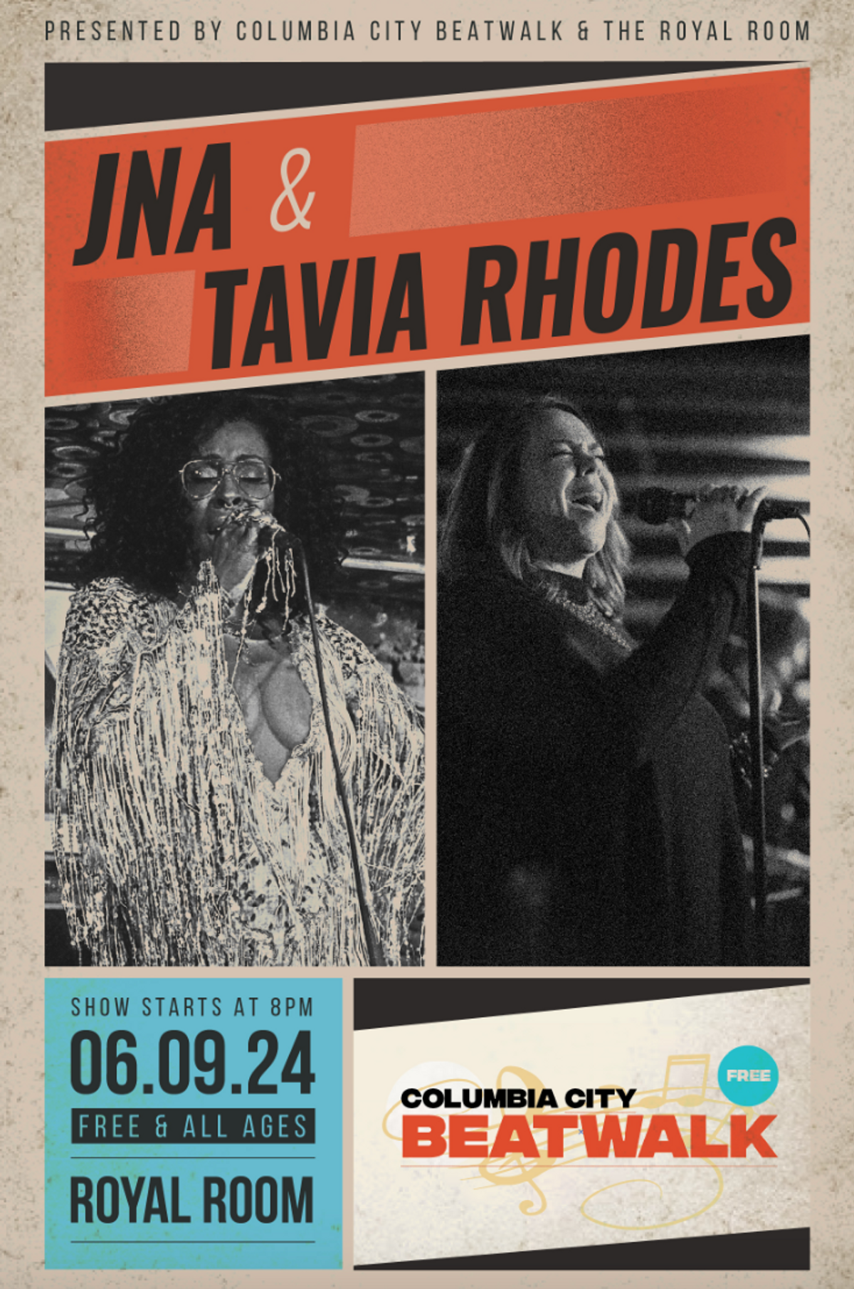 Columbia City Beatwalk Presents: Tavia Rhodes with JNA at The Royal ...