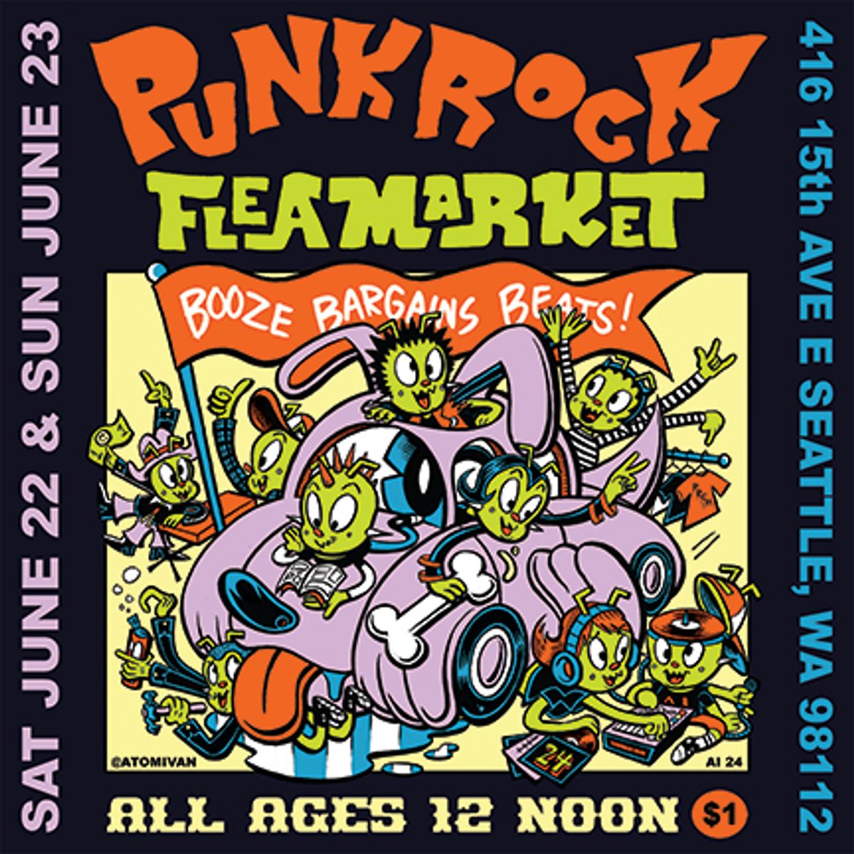 Punk Rock Flea Market at Quality Flea Center in Seattle, WA - Multiple ...