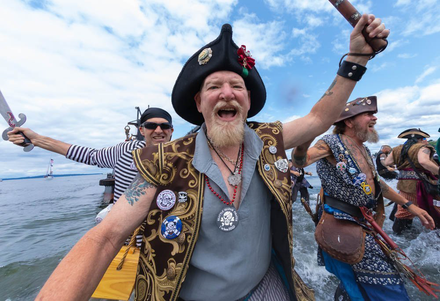 Seafair Pirates Landing at Alki Beach in Seattle, WA Saturday, July 6