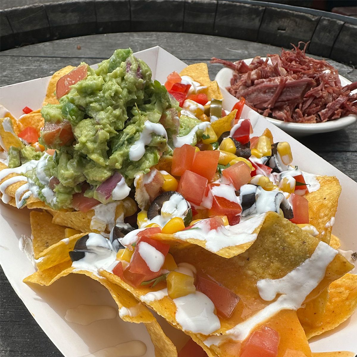 Veggie Nacho with options at Moreland Ale House in Portland, Oregon ...