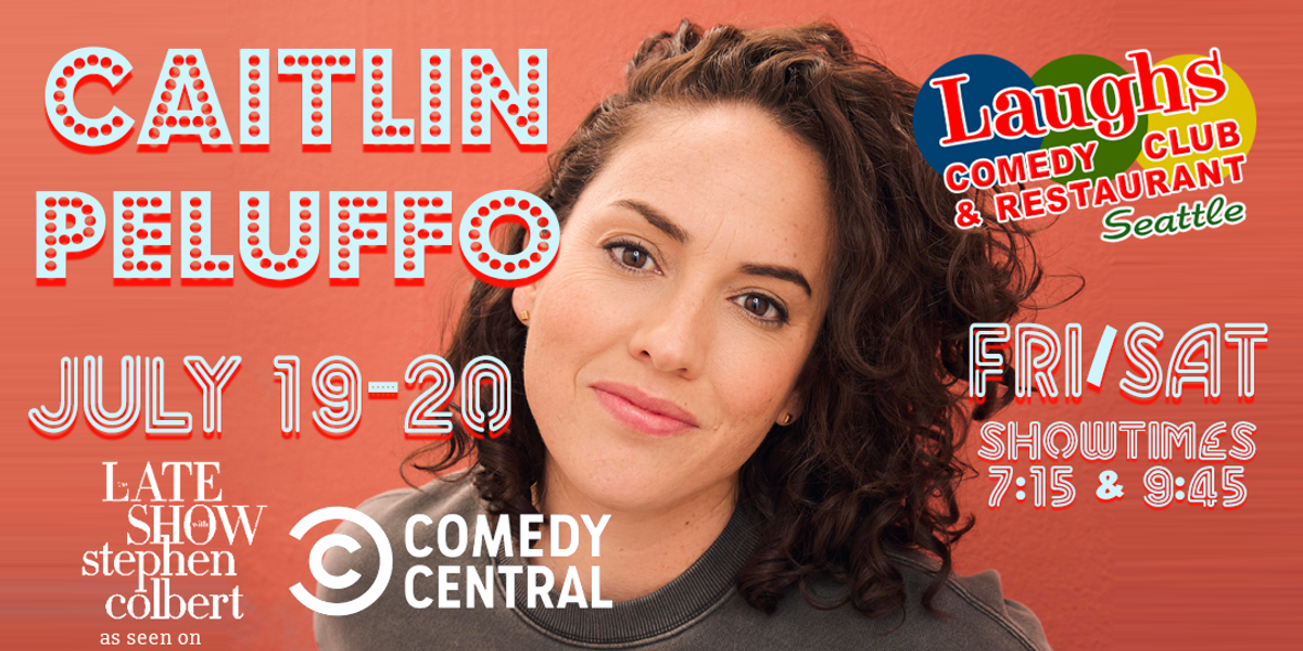 Caitlin Peluffo at Laughs Comedy Club in Seattle, WA Friday, July 19
