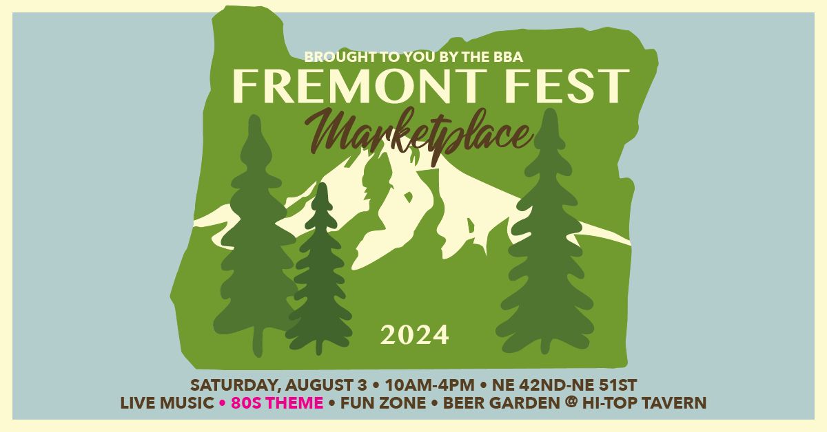 Fremont Fest Marketplace 2024 at NE Fremont & 42nd in Portland, OR