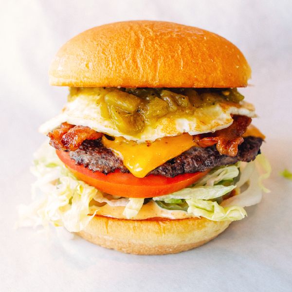 Hatch Green Chili Breakfast Burger