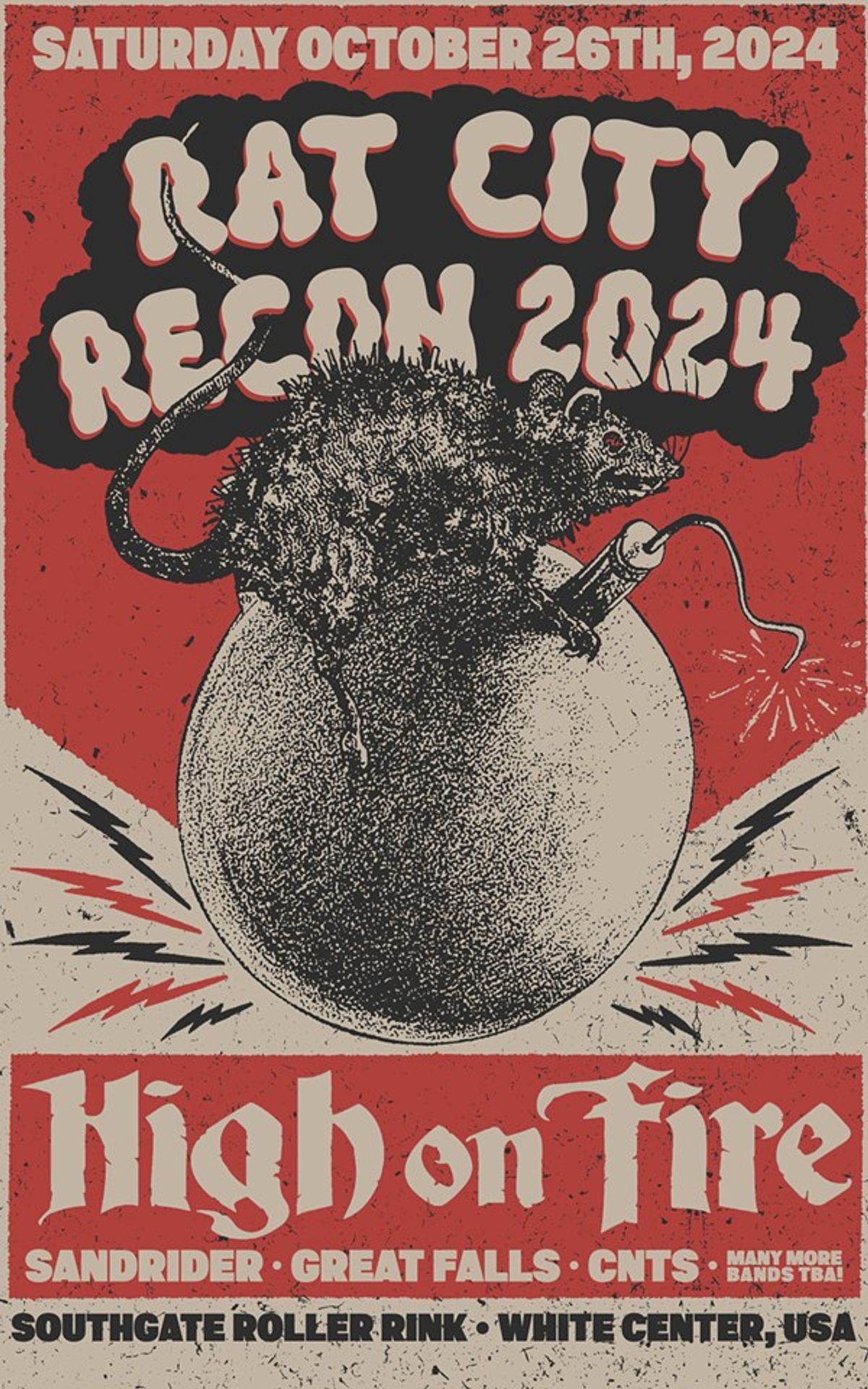 Southgate Roller Rink presents High on Fire at Rat City Recon at ...