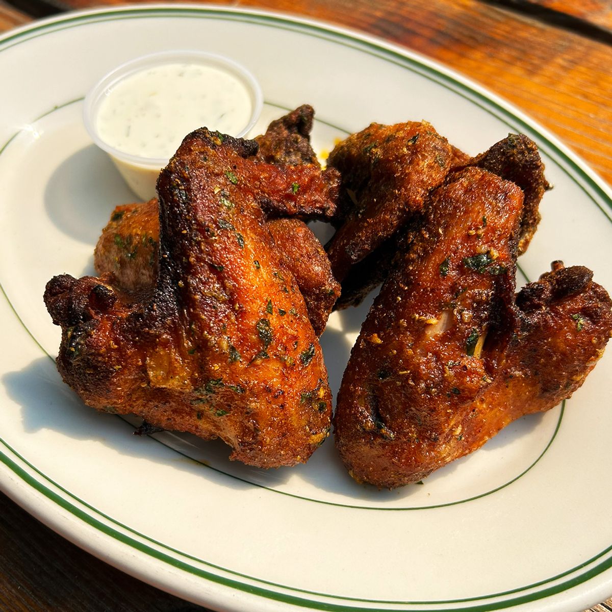 Slow Smoked Old Bay Wings at Grand Fir Brewing in Portland, OR - Monday ...