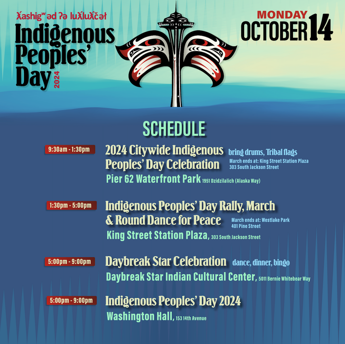 2024 Indigenous Peoples’ Day Citywide Celebration - Monday, October 14 ...