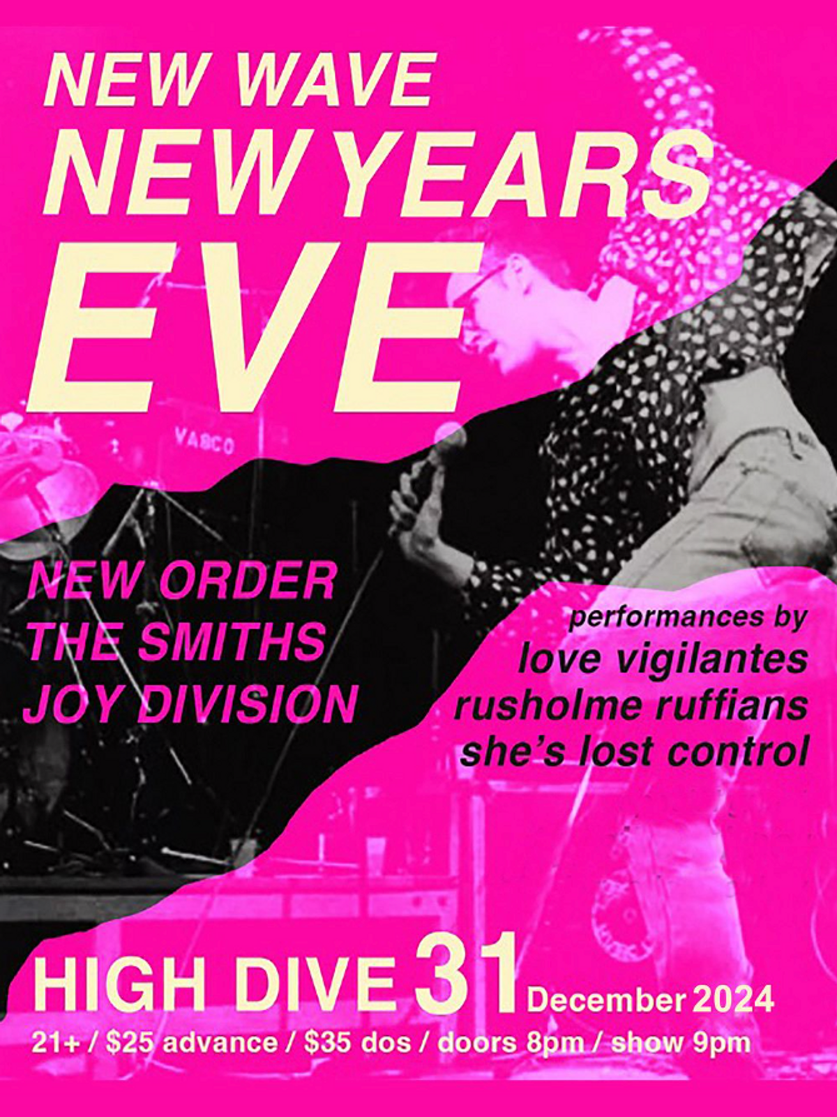 New Wave New Years Eve: Love Vigilantes, Rusholme Ruffians, She's Lost ...