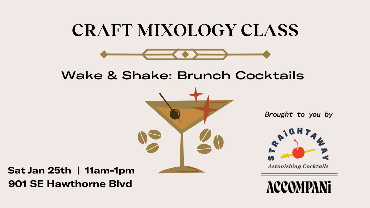 Craft Mixology Class Wake & Shake Brunch Cocktails at Straightaway