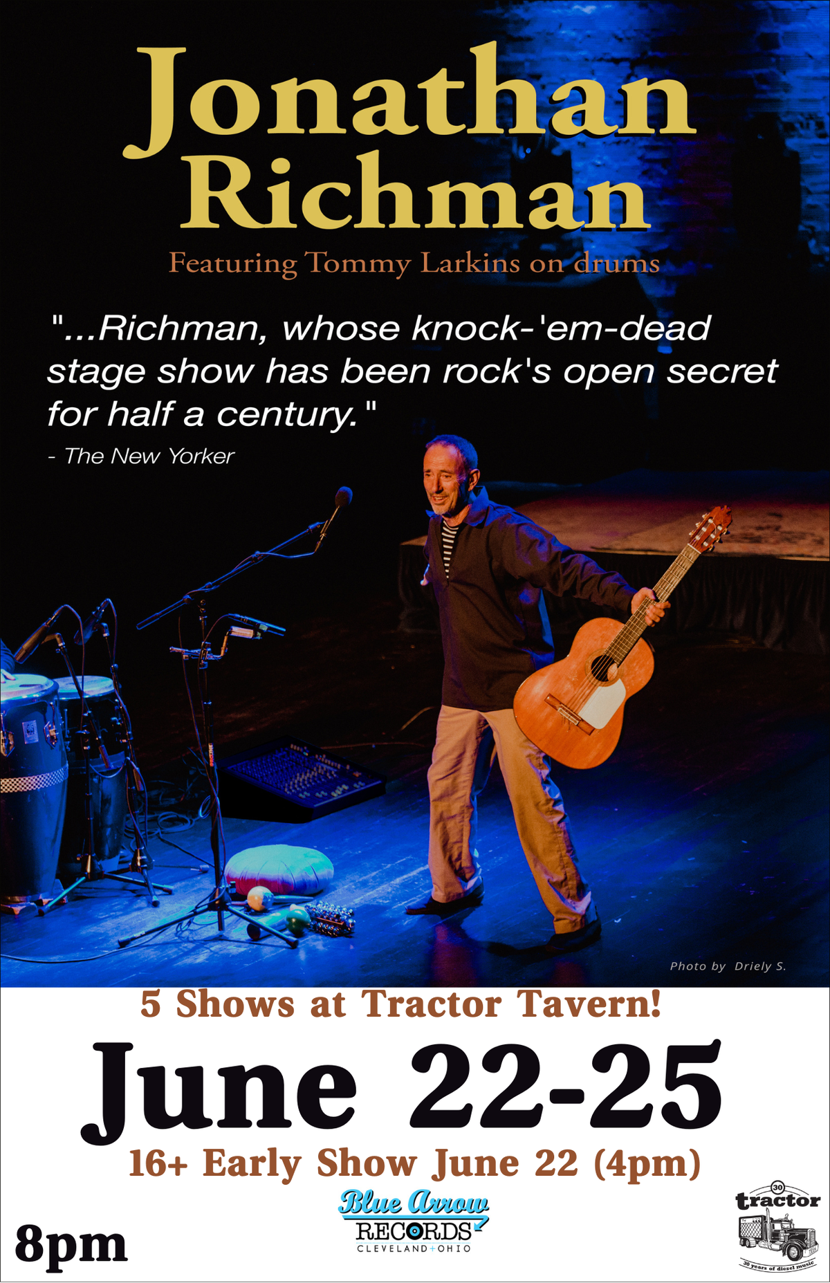 Jonathan Richman at Tractor Tavern in Seattle, WA - Multiple